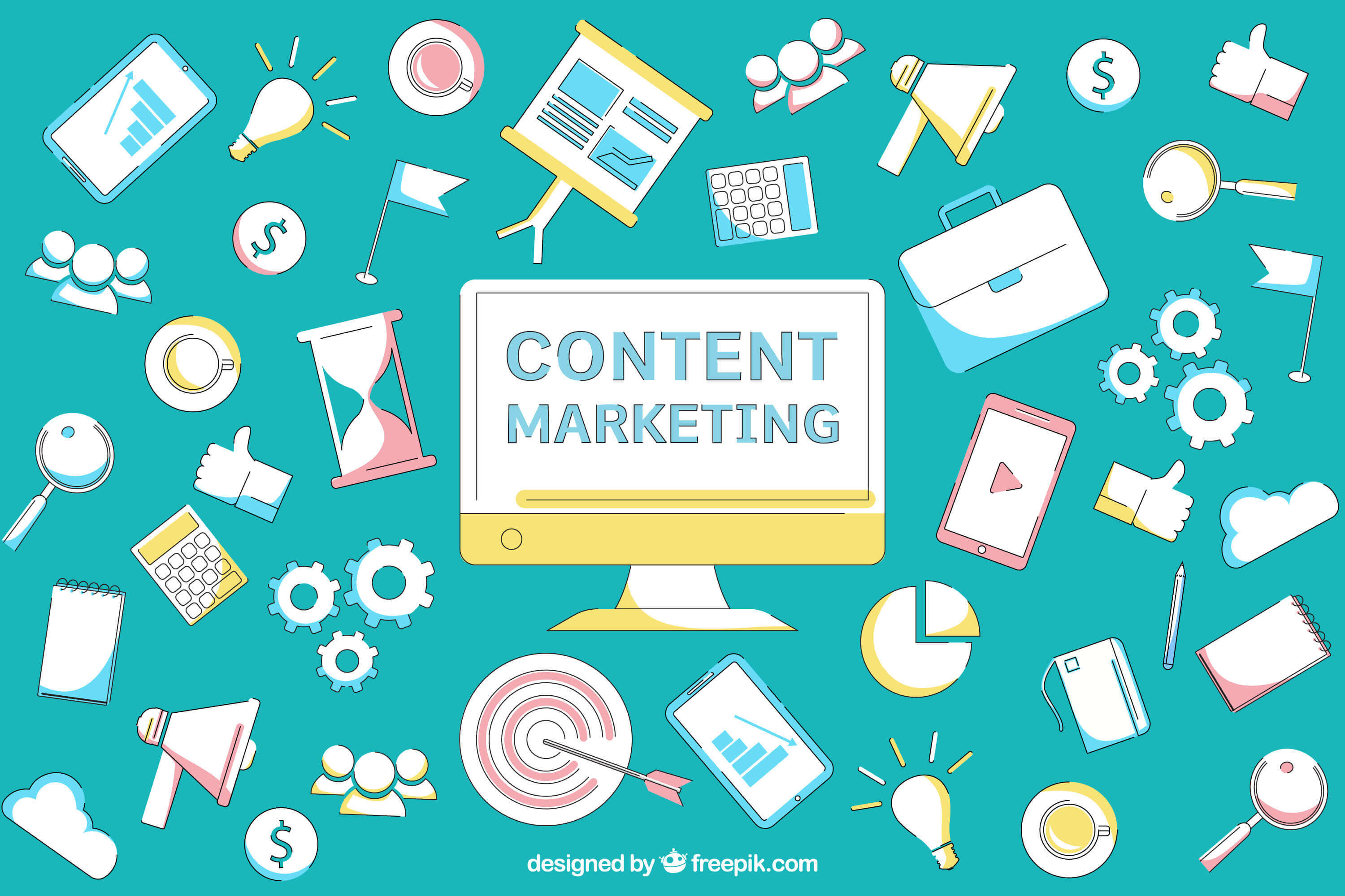 content marketing social media seo infographic
